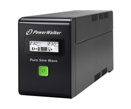 UPS (zasilacz awaryjny) Power Walker LINE-INTERACTIVE (600VA/360W, 2xPL, AVR, LCD)